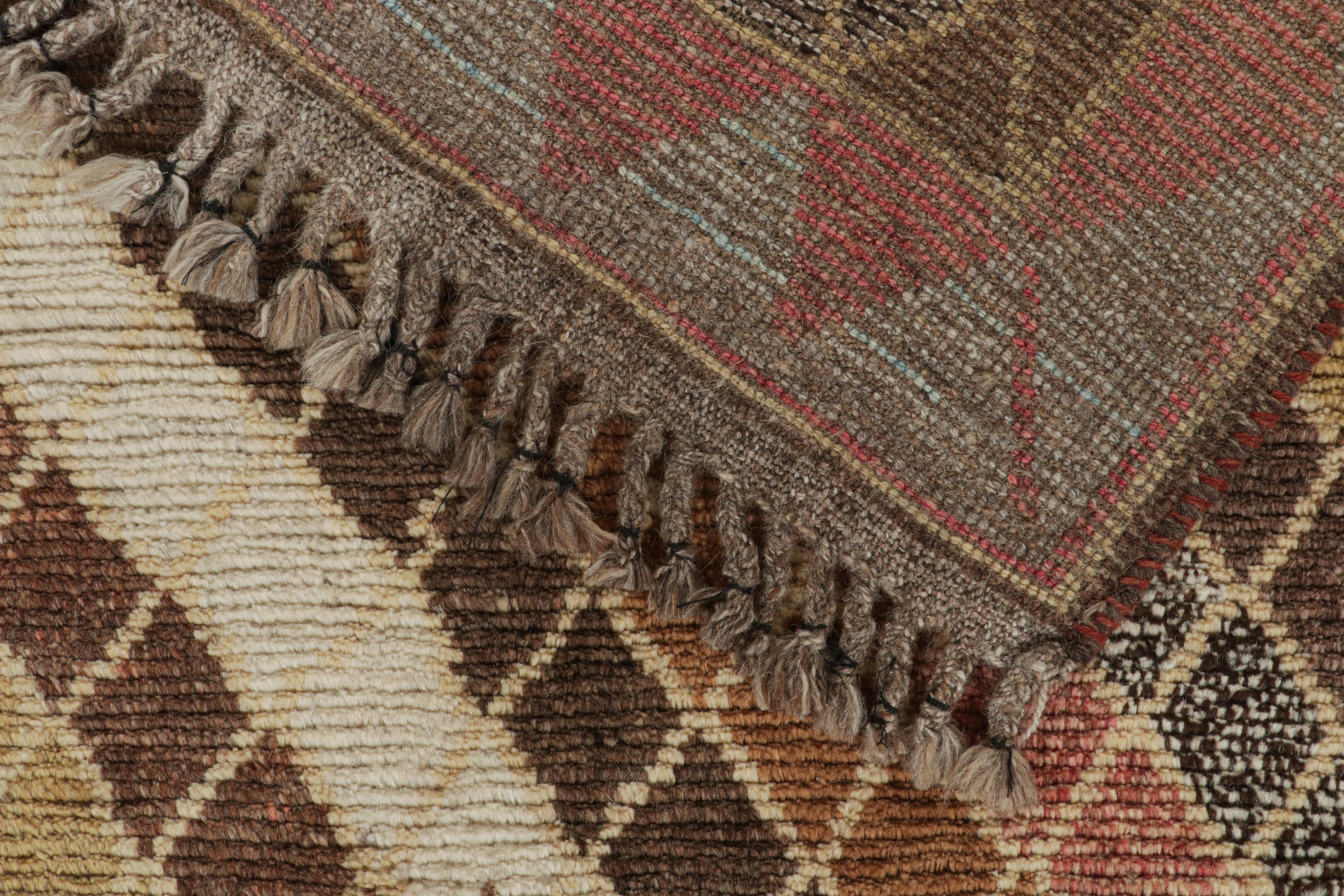 Persischer Vintage-Teppich mit polychromen Diamantmuster von Teppich & Kilim (Wolle) im Angebot