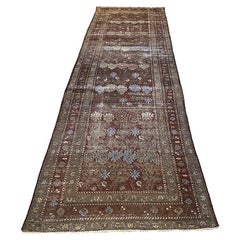 Vintage Persian Läufer 12'5″ x 3'4″