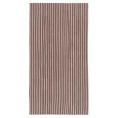 Vintage Persian Runner Kilim in Beige and Pink Stripes s - Rug 
Kilim