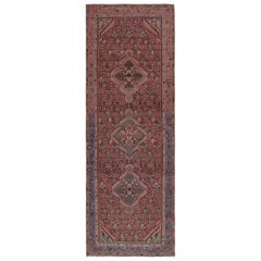 Vintage Persian runner with Red, Beige-Brown Patterns by Rug & Kilim