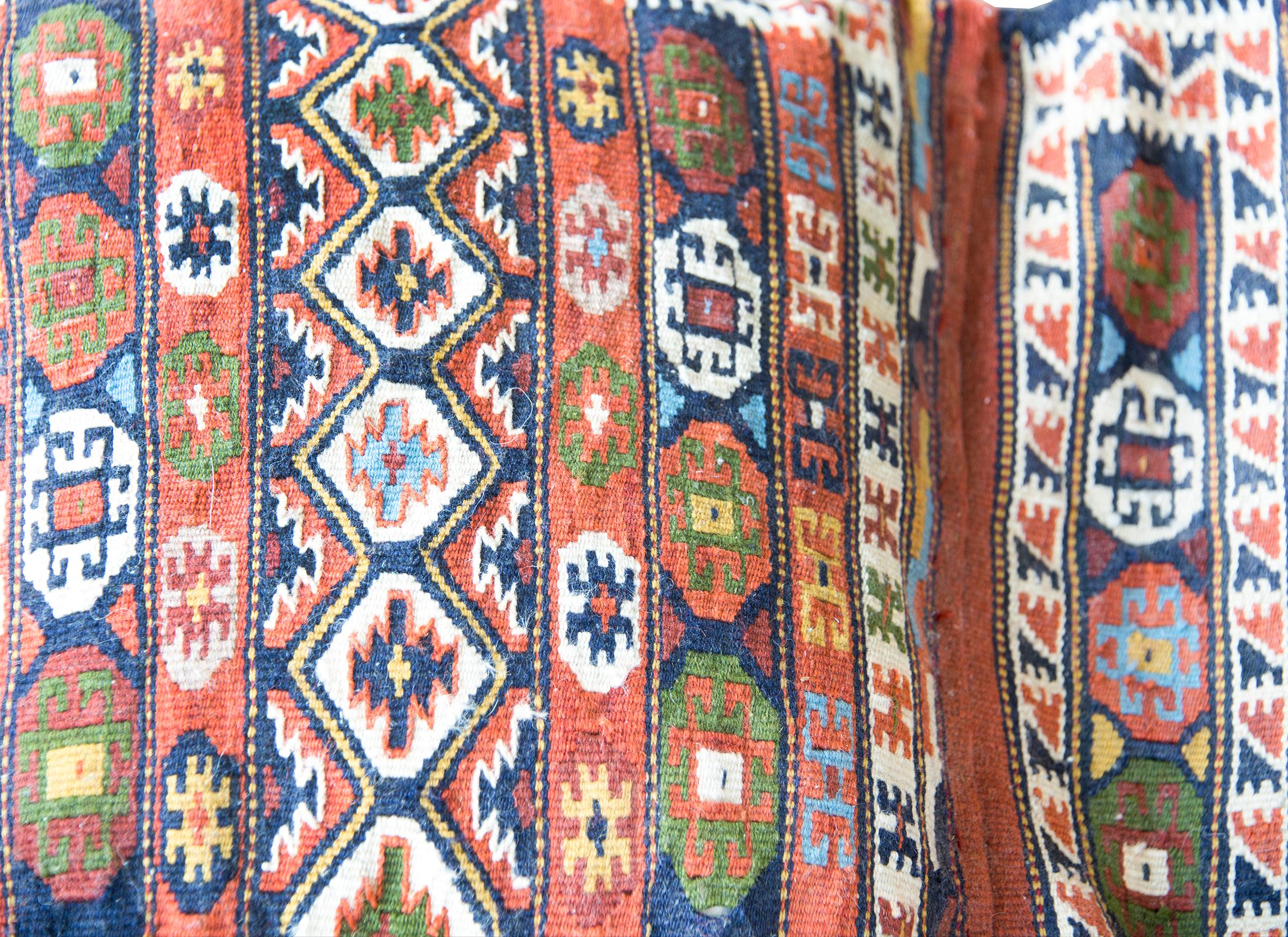 Vintage Persian Satteltasche Gesicht (Handgewebt) im Angebot