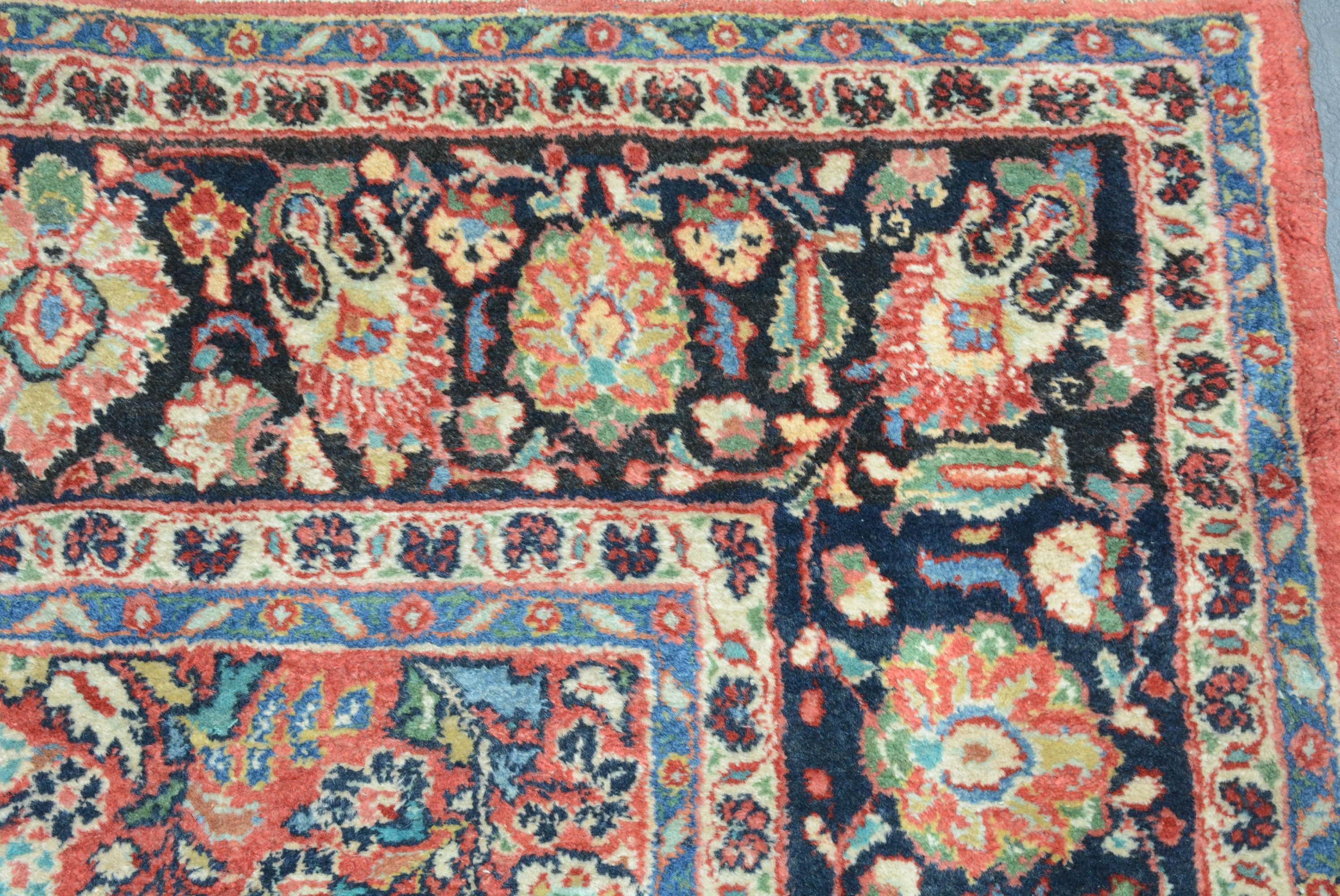 Sarouk Farahan Vintage Persian Sarouk Carpet For Sale
