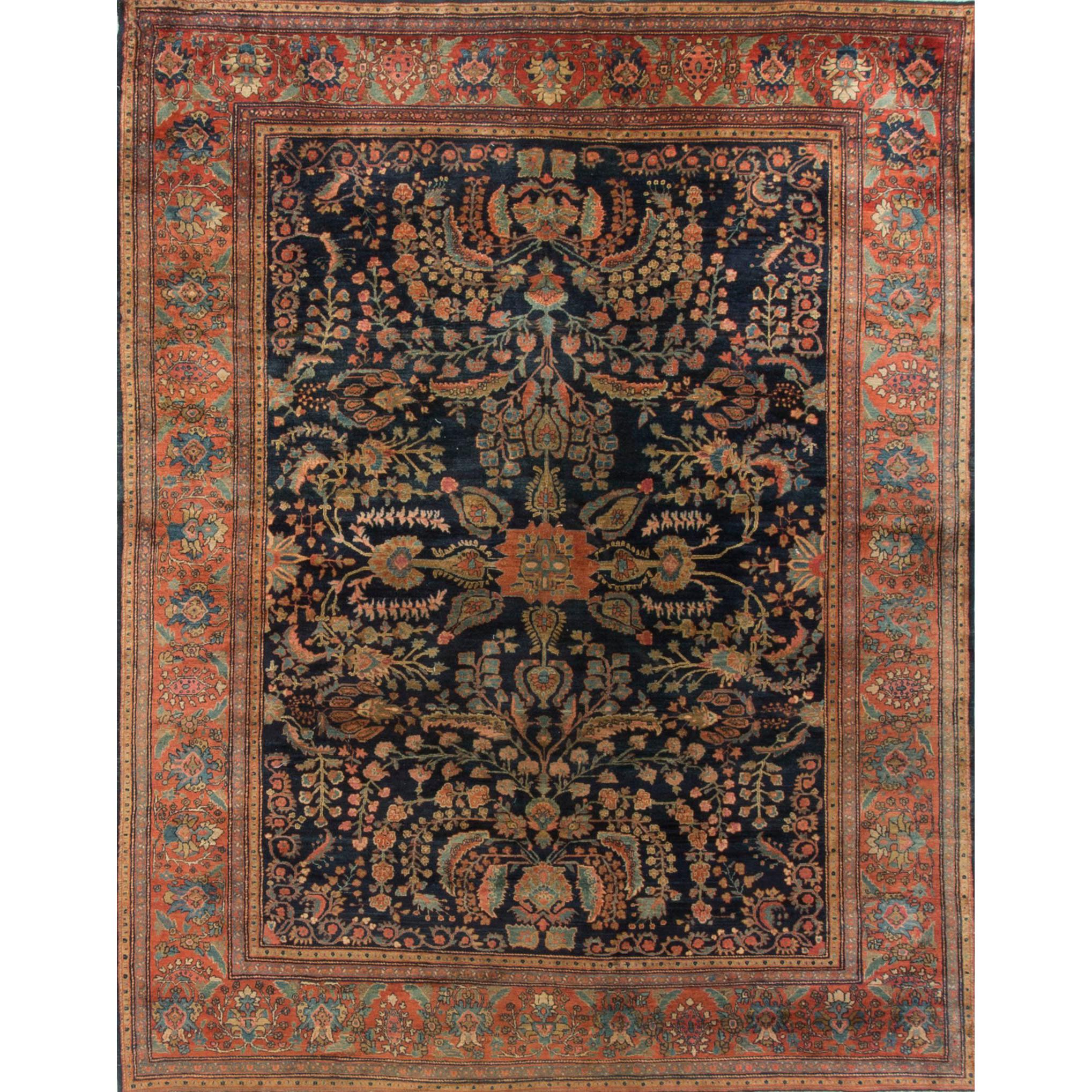 Vintage Persian Sarouk, circa 1940 For Sale