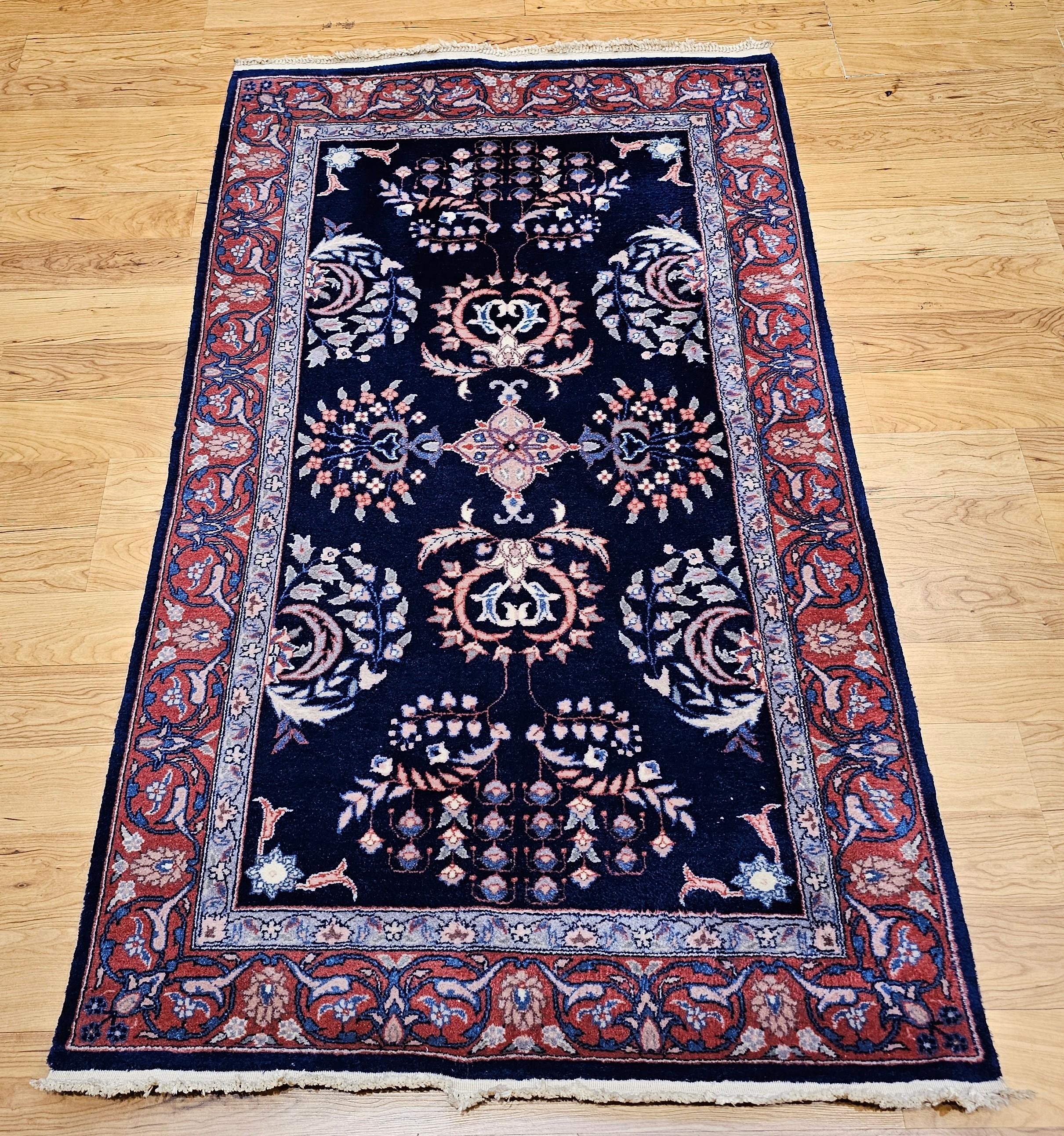 Persischer Sarouk in Allover-Blumenmuster, Vintage im Angebot 5