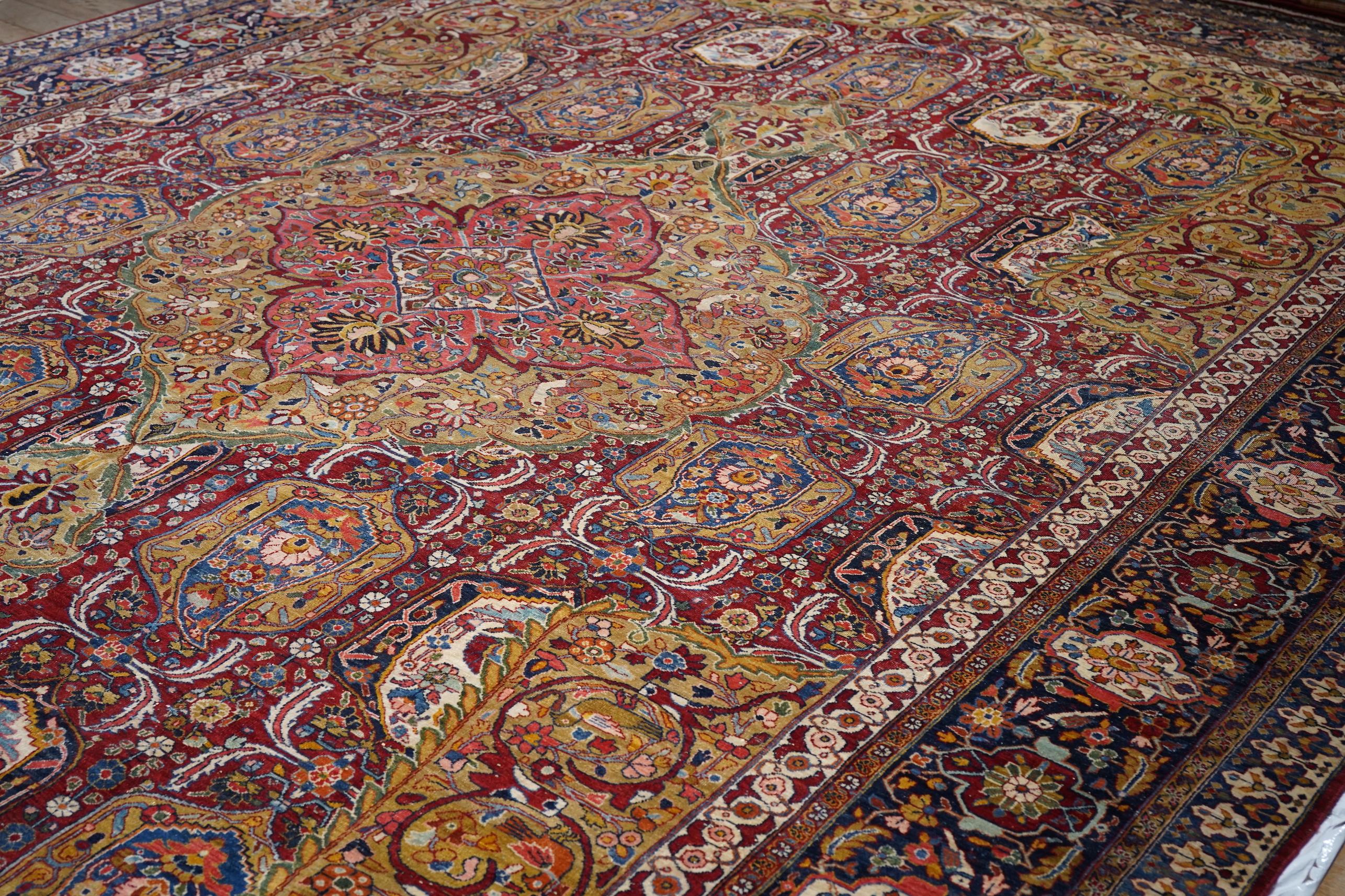 Altpersischer Sarouk-Teppich 11'10 x 17'6 (20. Jahrhundert) im Angebot