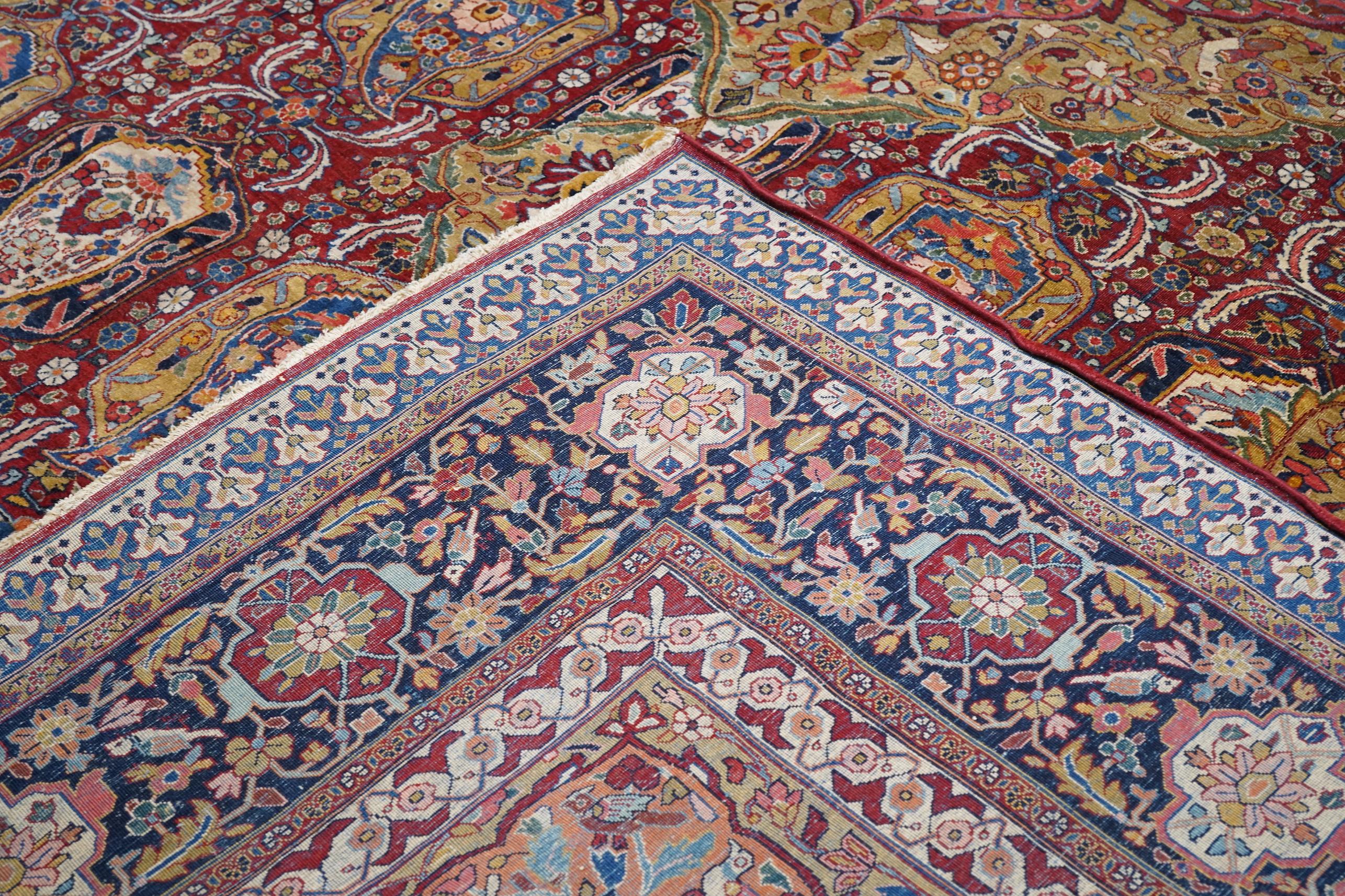 Altpersischer Sarouk-Teppich 11'10 x 17'6 im Angebot 3