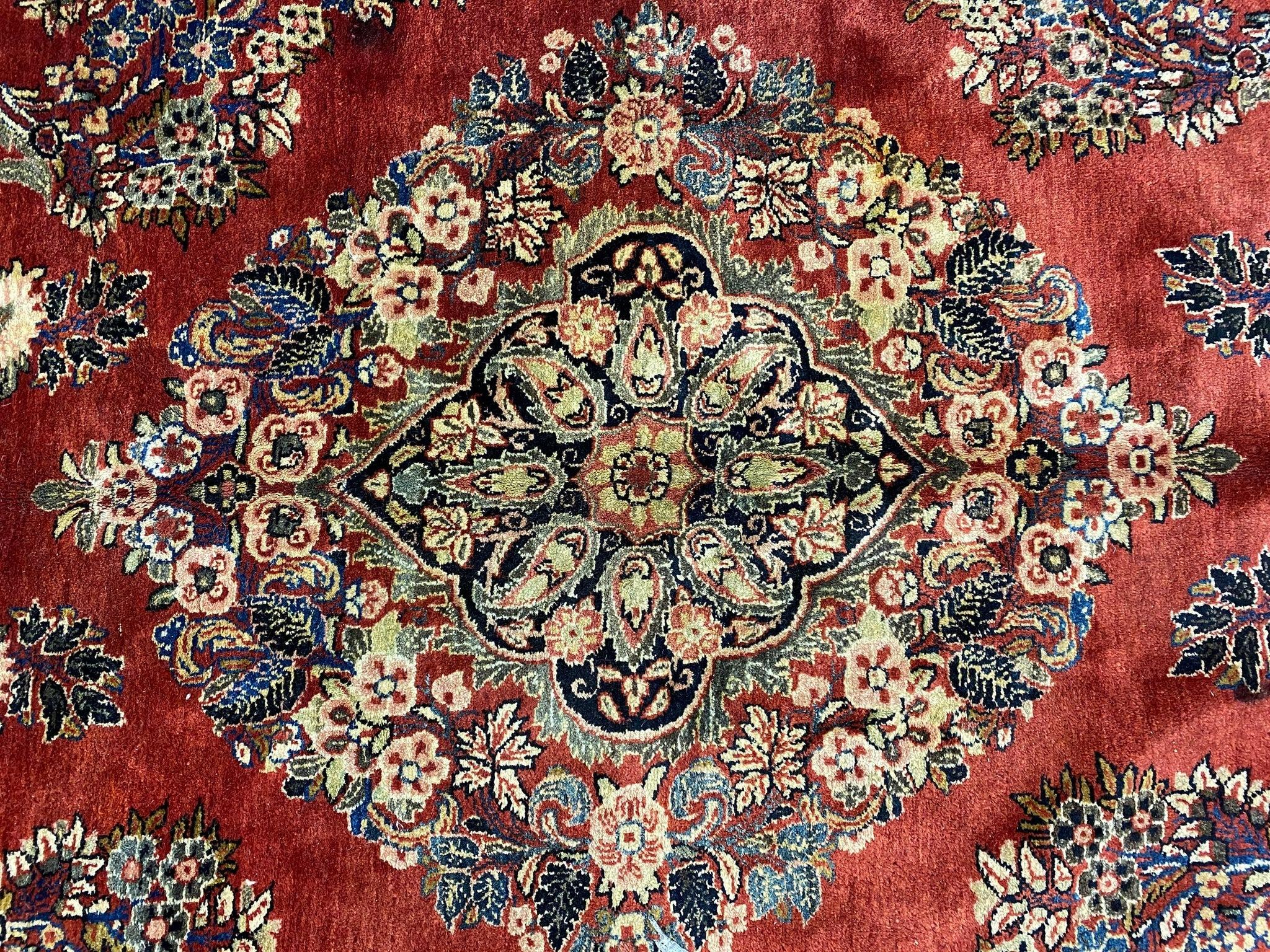  Persischer Sarouk-Teppich im Vintage-Stil - 12' x 9' im Angebot 1