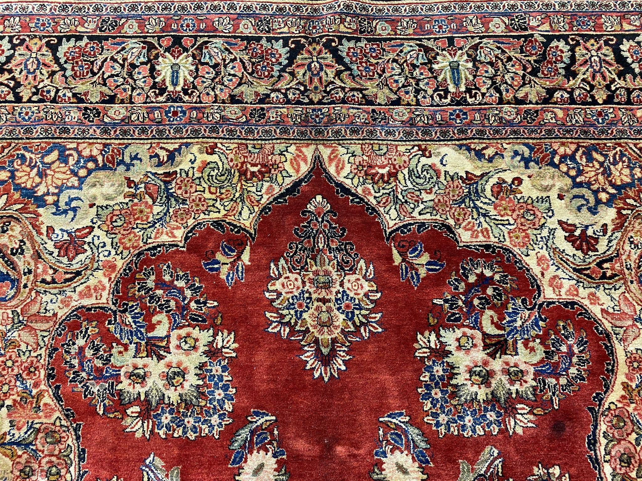  Persischer Sarouk-Teppich im Vintage-Stil - 12' x 9' im Angebot 2
