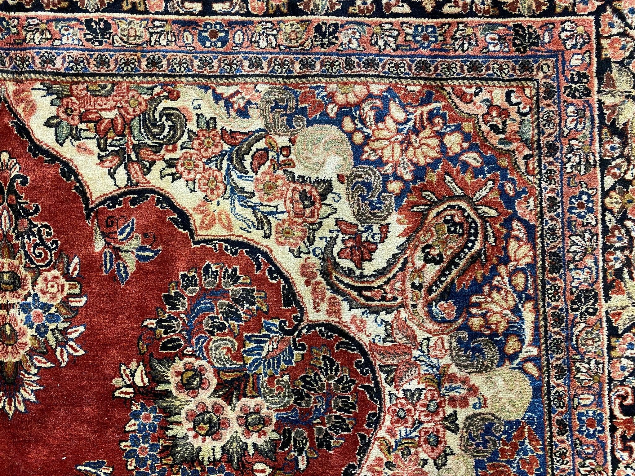  Persischer Sarouk-Teppich im Vintage-Stil - 12' x 9' im Angebot 5