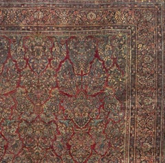 Vintage Oversize Persian Sarouk Rug, circa 1930 12'2 x 18'4