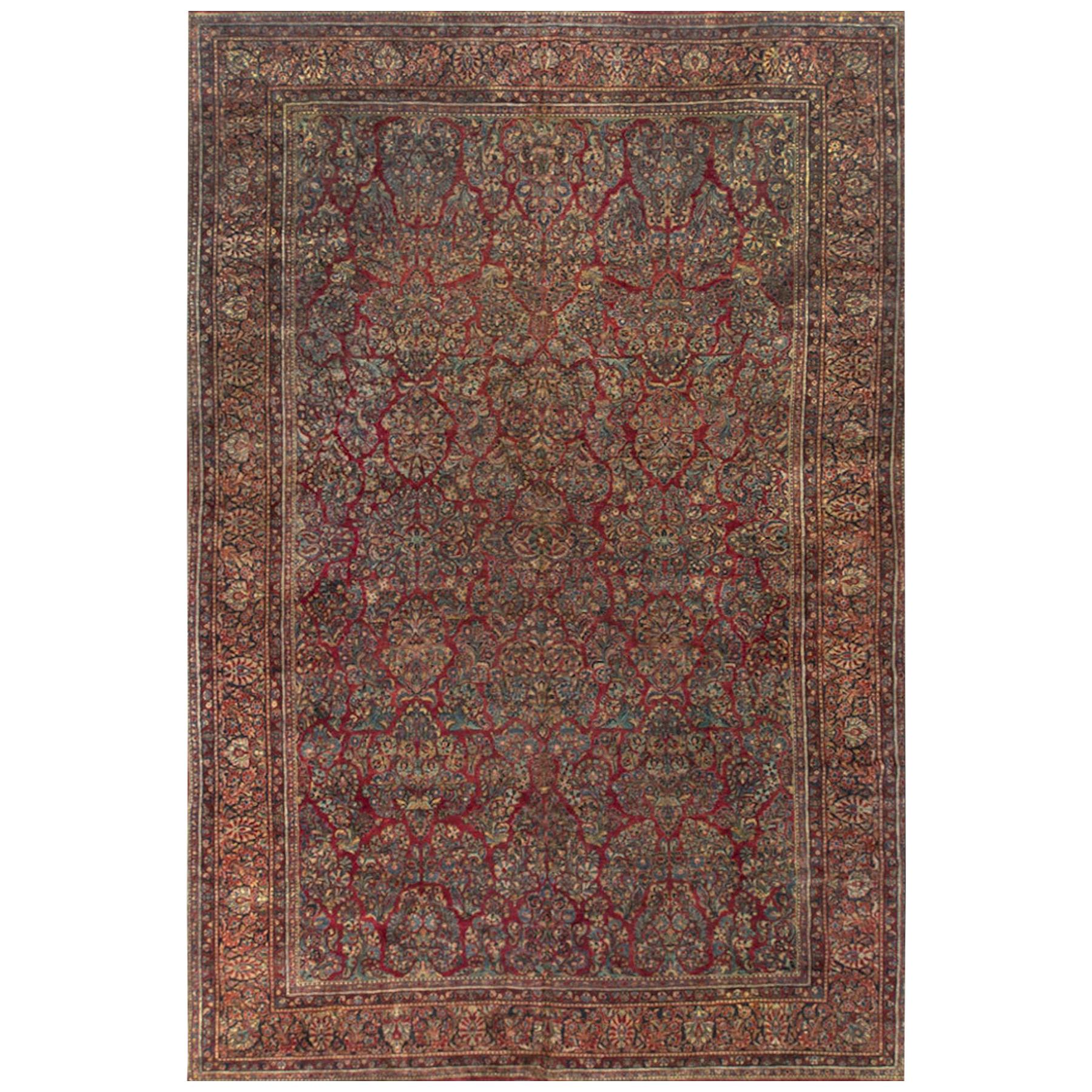 Übergroßer persischer Sarouk-Teppich im Vintage-Stil, um 1930, 12'2 x 18'4 im Angebot