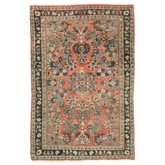 Tapis persan Sarouk vintage 3'3 x 4'11