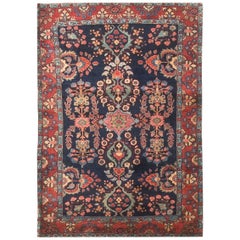 Vintage Persian Sarouk Rug Carpet