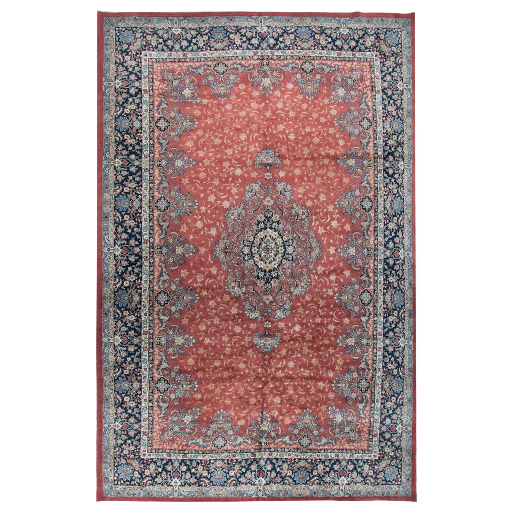 Persischer übergroßer Sarouk-Teppich im Vintage-Stil, um 1940, 12'7 x 21' im Angebot