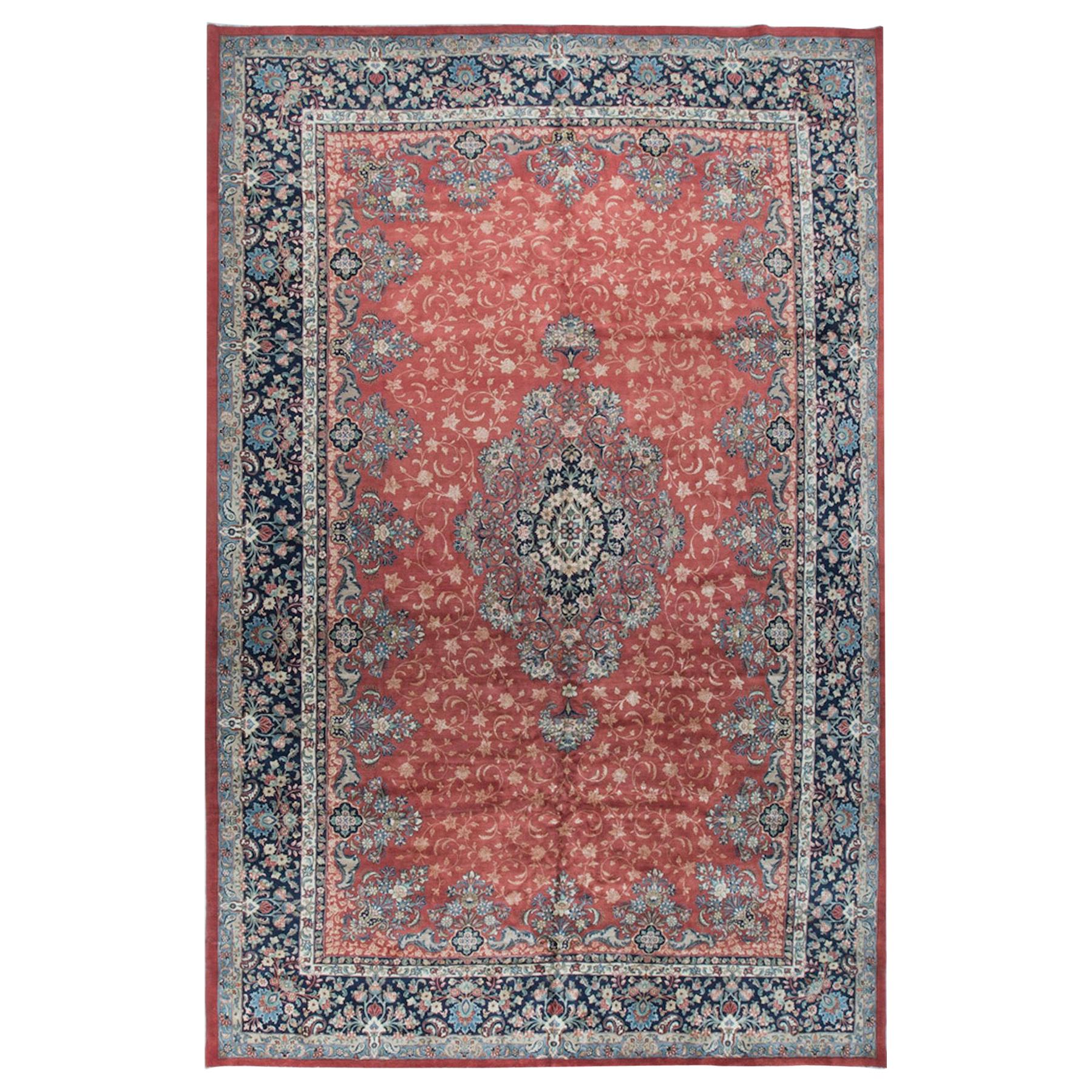 Tappeto persiano vintage oversize Sarouk, circa 1940 12'7 x 21'