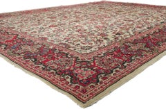 The Garden of Nobility: Vintage Persian Sarouk Masterpiece of Enduring Elegance