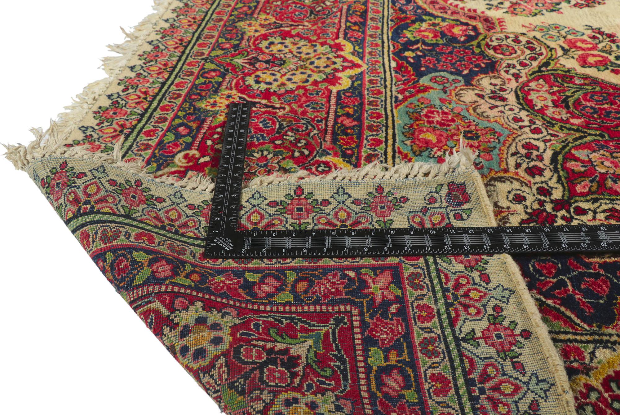 Hand-Knotted Vintage Persian Sarouk Rug For Sale