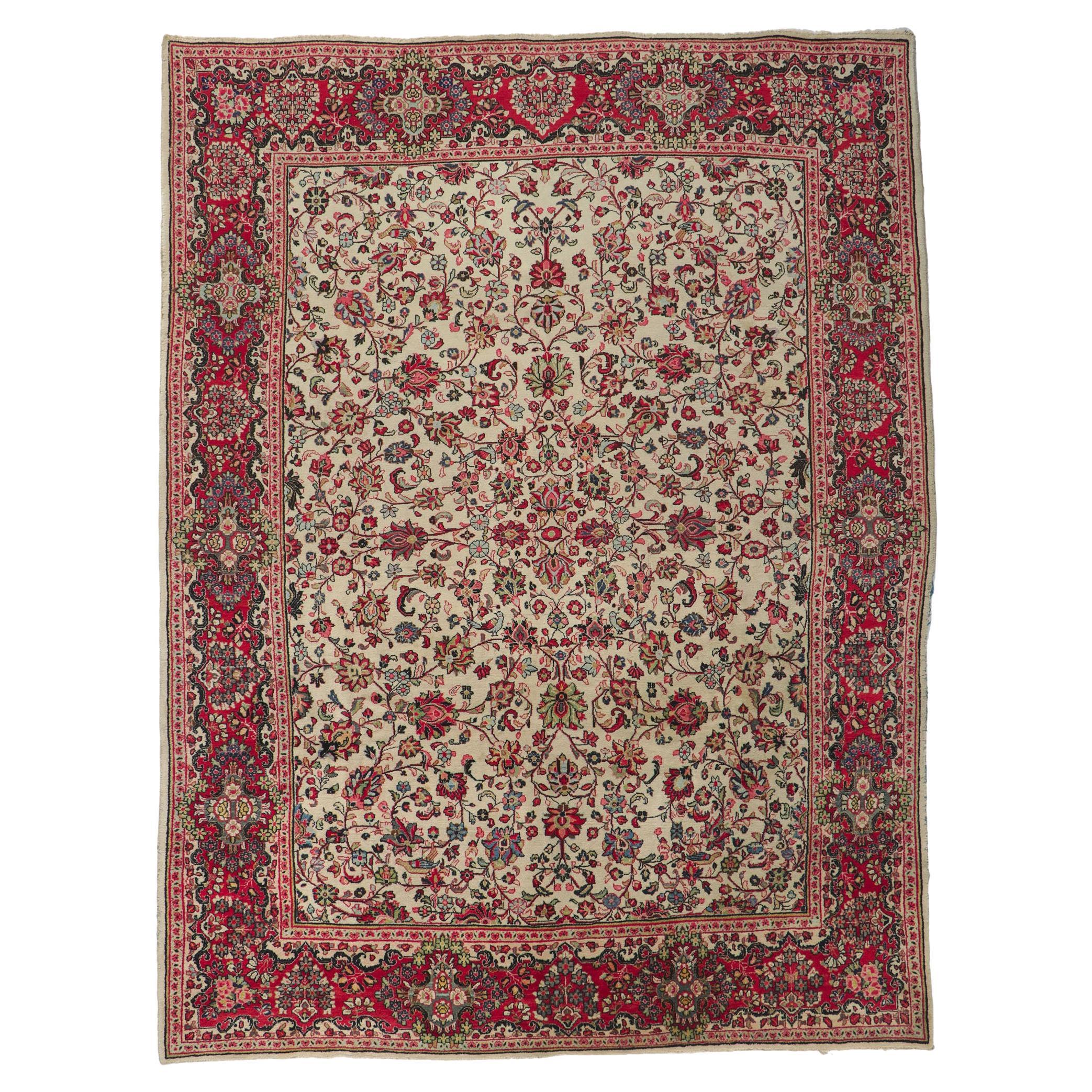 Vintage Persian Sarouk Rug