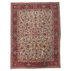 Used Persian Sarouk Rug, Neoclassic Elegance Meets Old World Charm