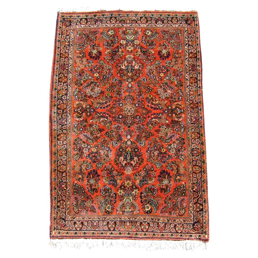 Persischer Sarouk-Teppich, Vintage, Mitte des 20. Jahrhunderts