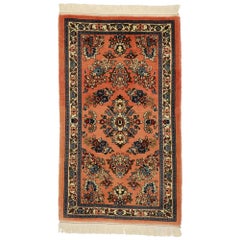 Vintage Persian Sarouk Rug with French Baroque Style