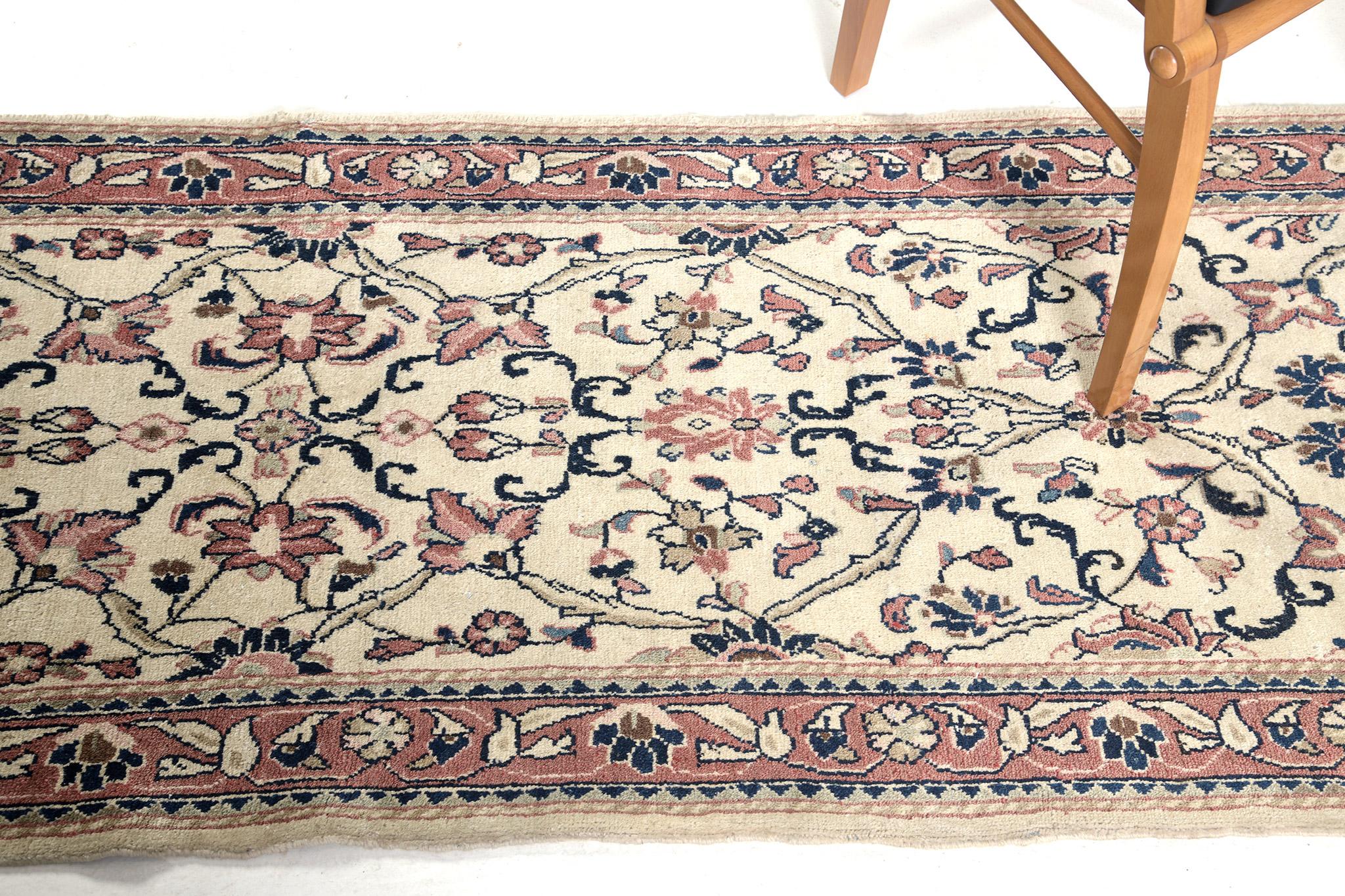 Mid-20th Century Vintage Persian Sarouk Runner 55228 For Sale