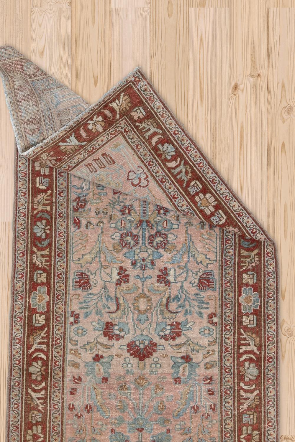 Vintage Persian Sarouk Runner Rug For Sale 2