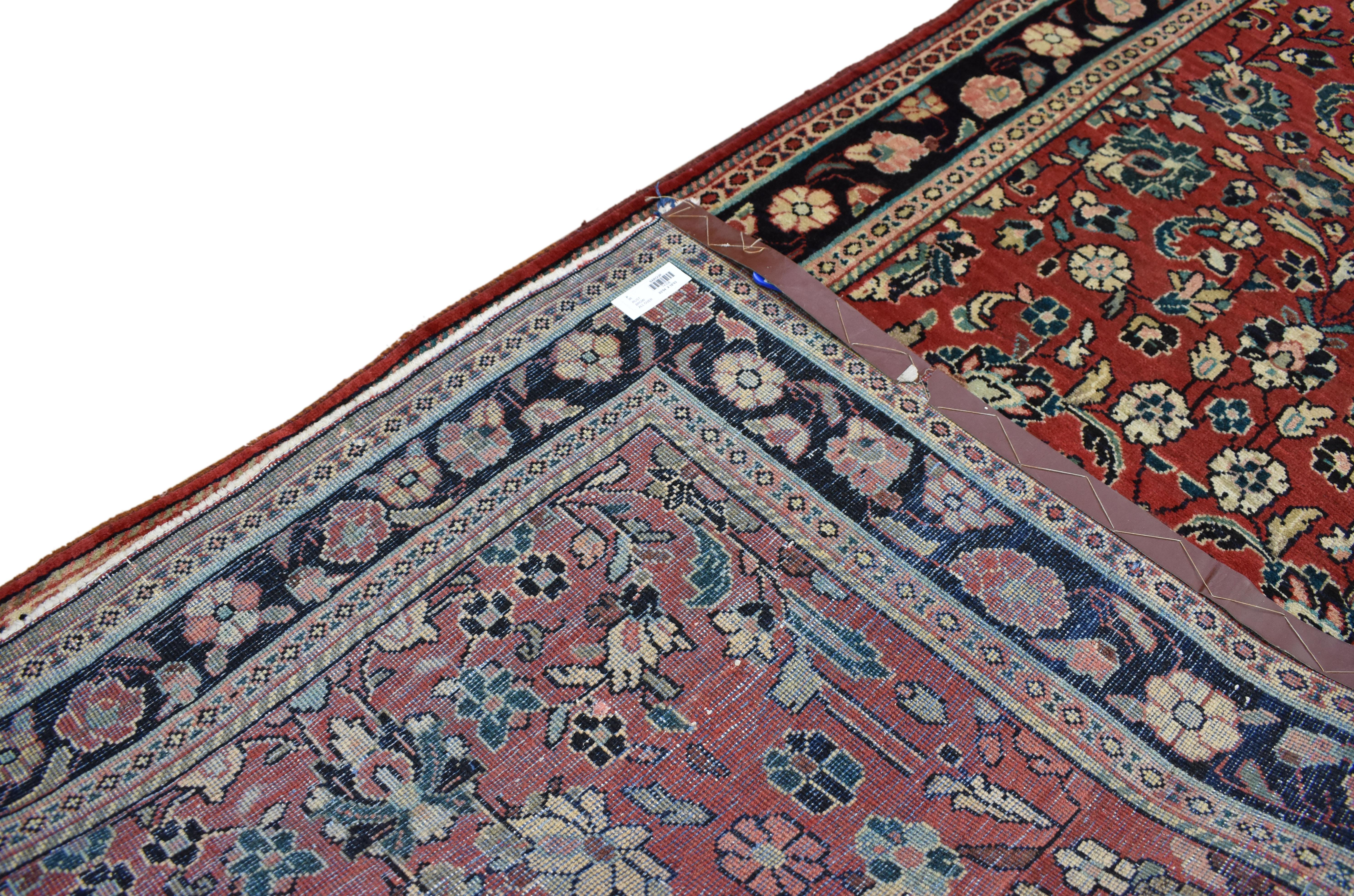 20th Century Vintage Persian Sarouk Runner with Traditional Style, Hallway Runner For Sale