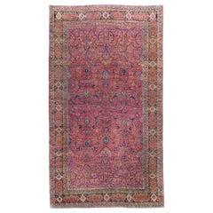 Vintage Oversize Persian Semnan Rug, circa 1920 12'1" x 21'3".