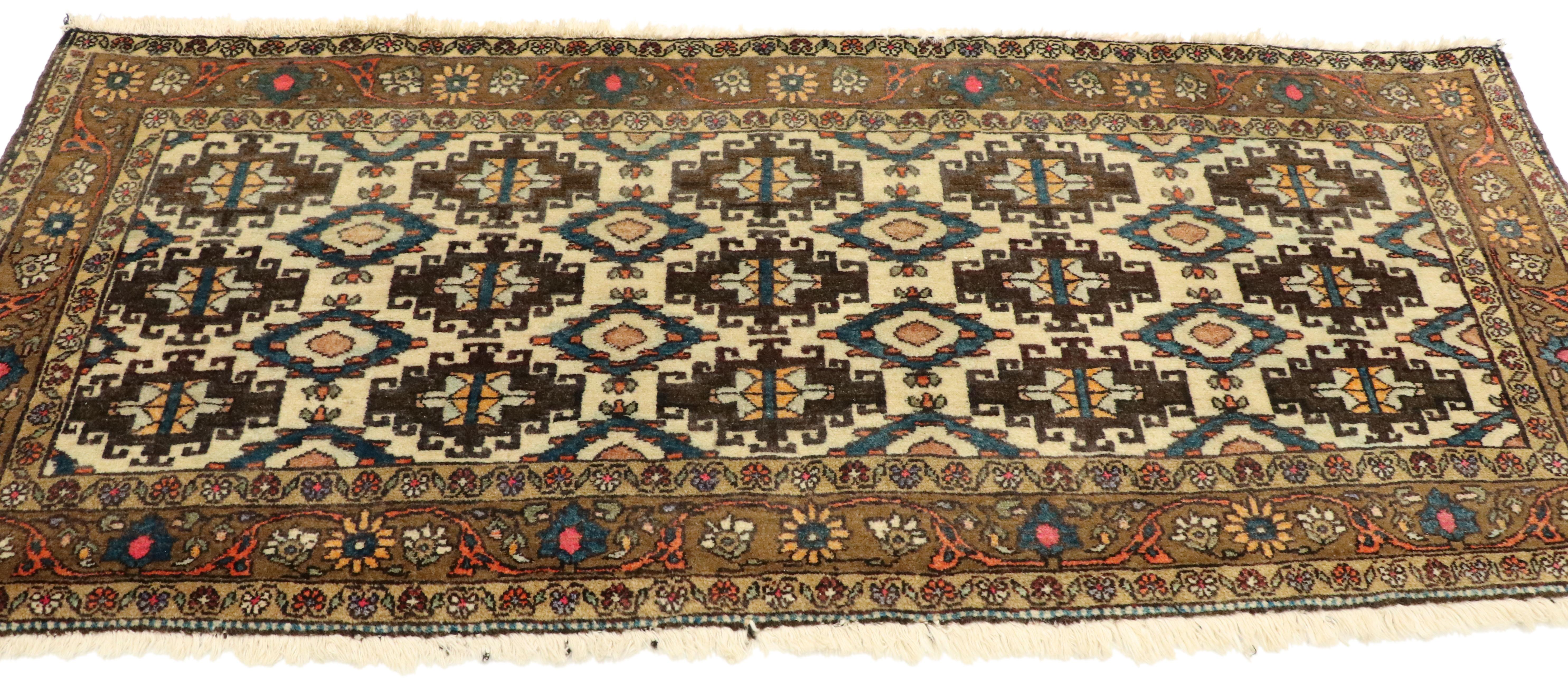 Mid-Century moderno Tappeto persiano Semnan degli anni '80 in vendita