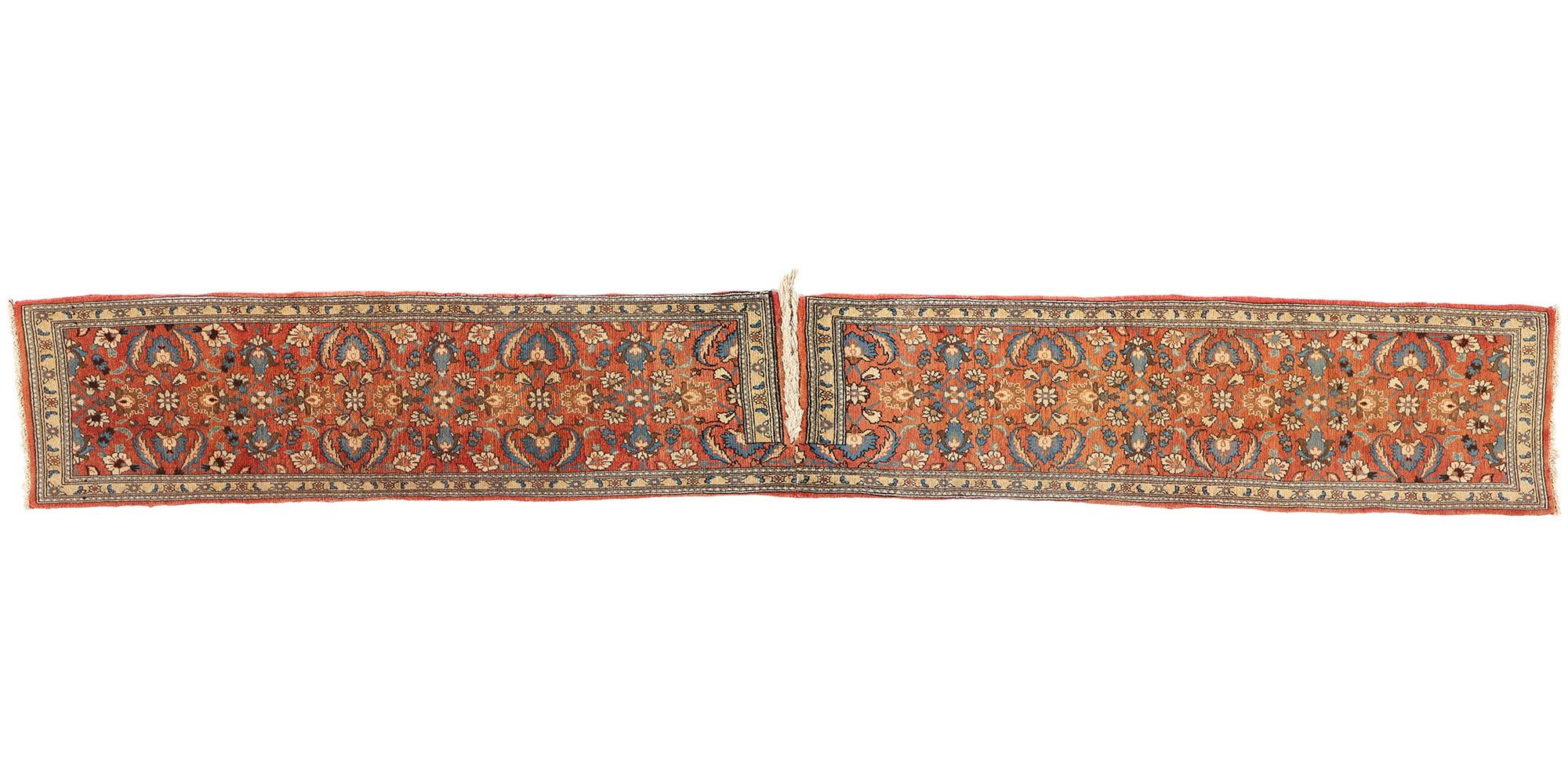 Persische Semnan-Satteltasche im Vintage-Stil, 01'05 x 10'08 im Angebot 3