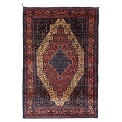 Vintage Persian Senna Rug