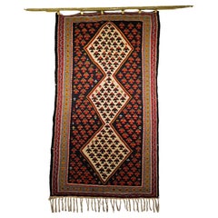 Vintage Persian Senneh Kilim, 3’ 3” x 5’ 8”