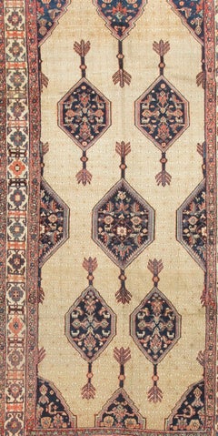 Vintage Persian Serab Camel Hair Rug