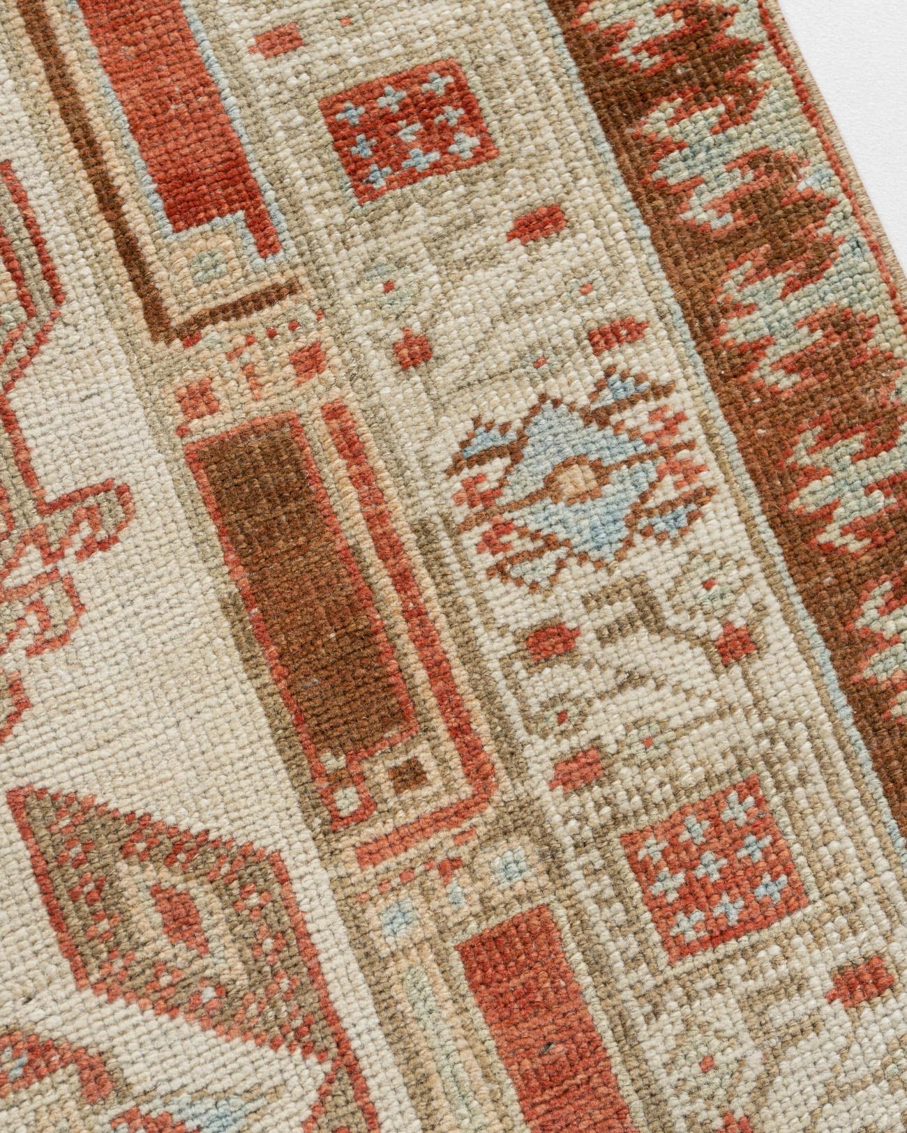 Hand-Woven Vintage Persian Serab Runner 3'2 x 17'11 For Sale