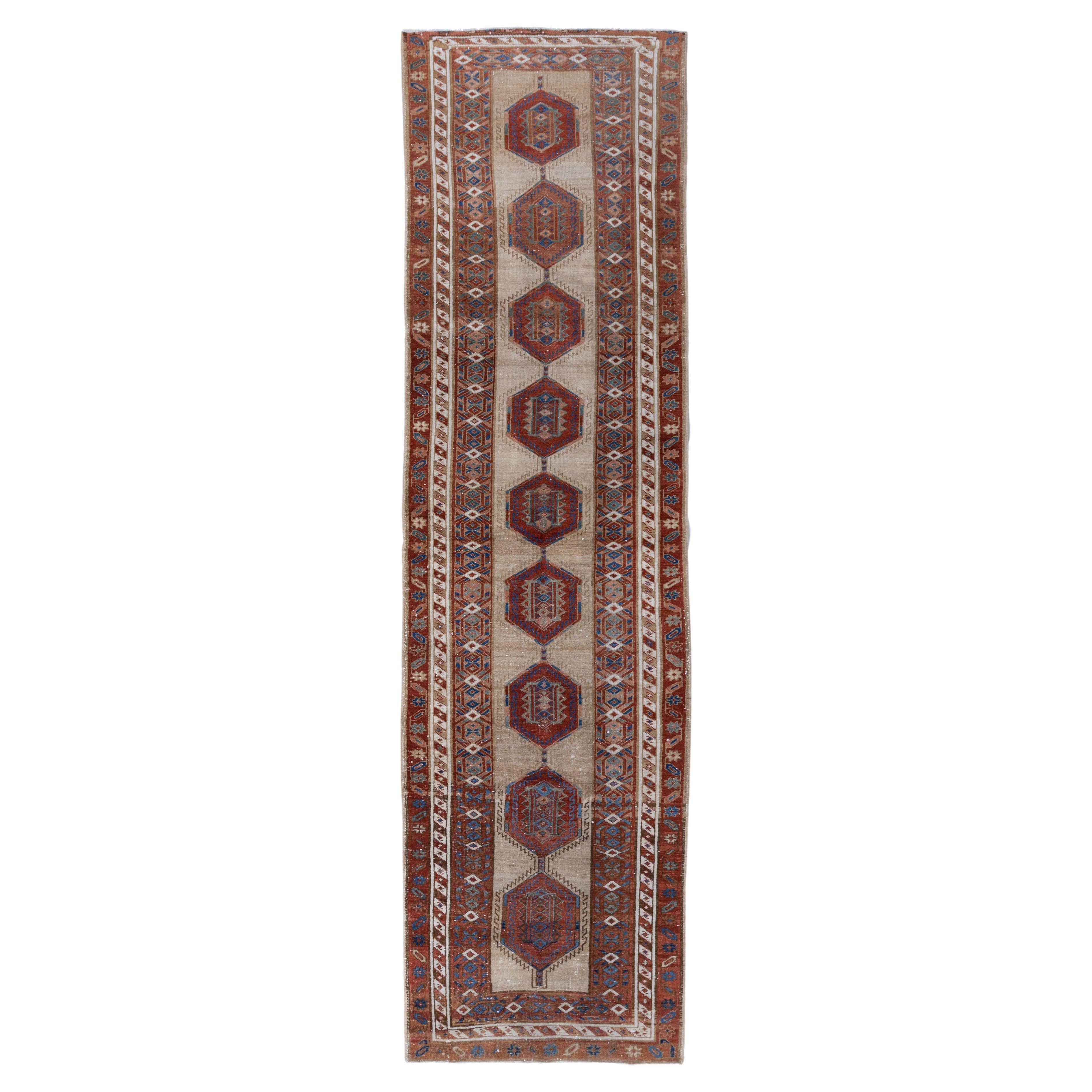 Tapis de couloir persan Serab vintage