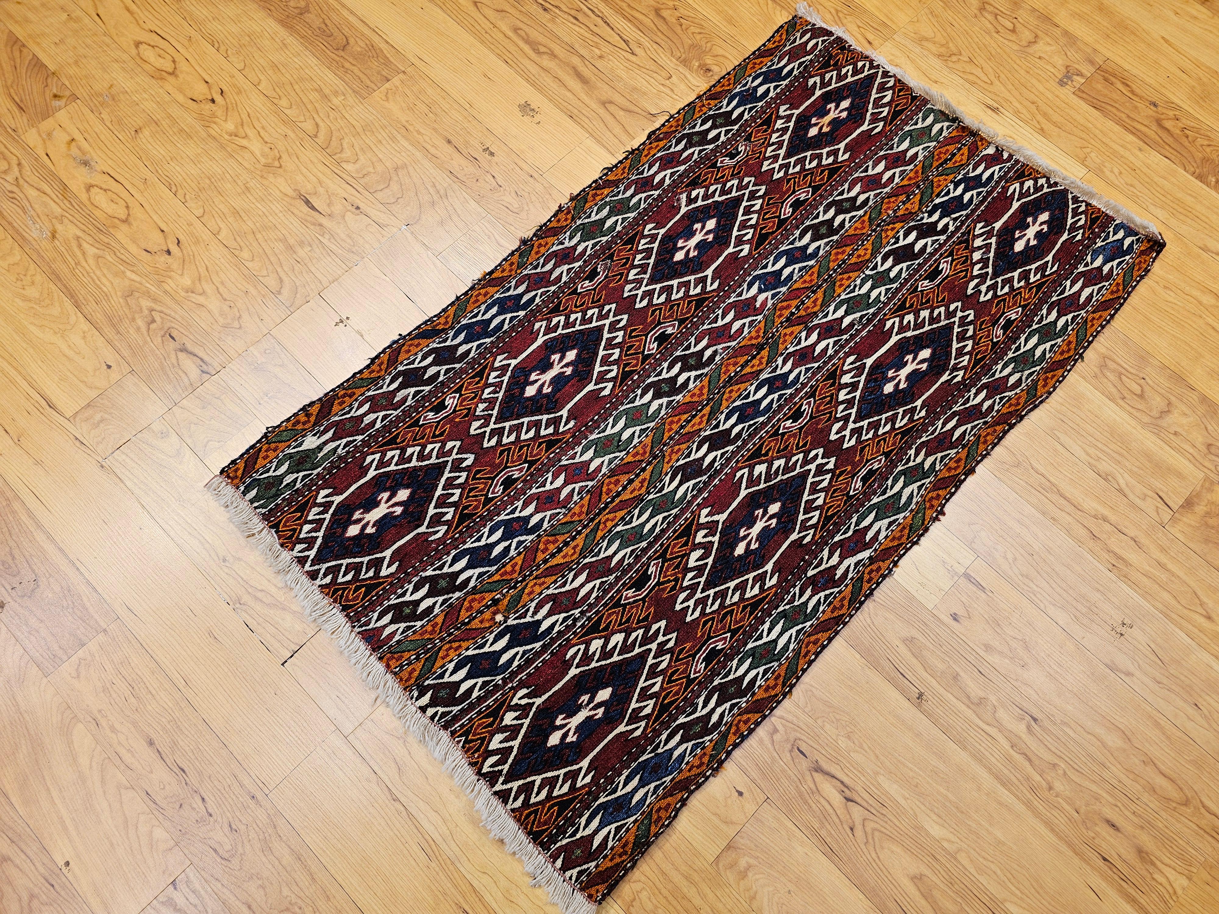 Panneau Mafrash persan Shahsavan Soumak en vente 3
