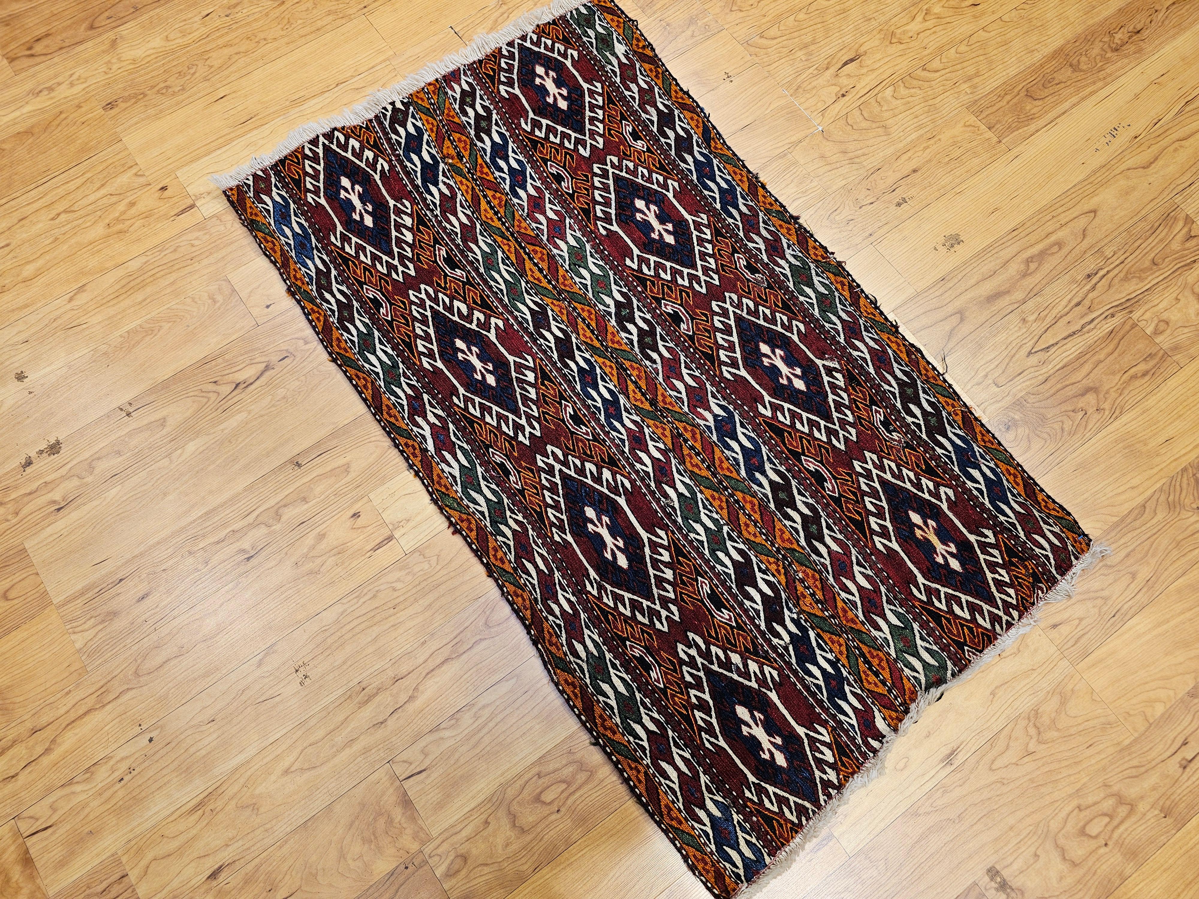 Panneau Mafrash persan Shahsavan Soumak en vente 5