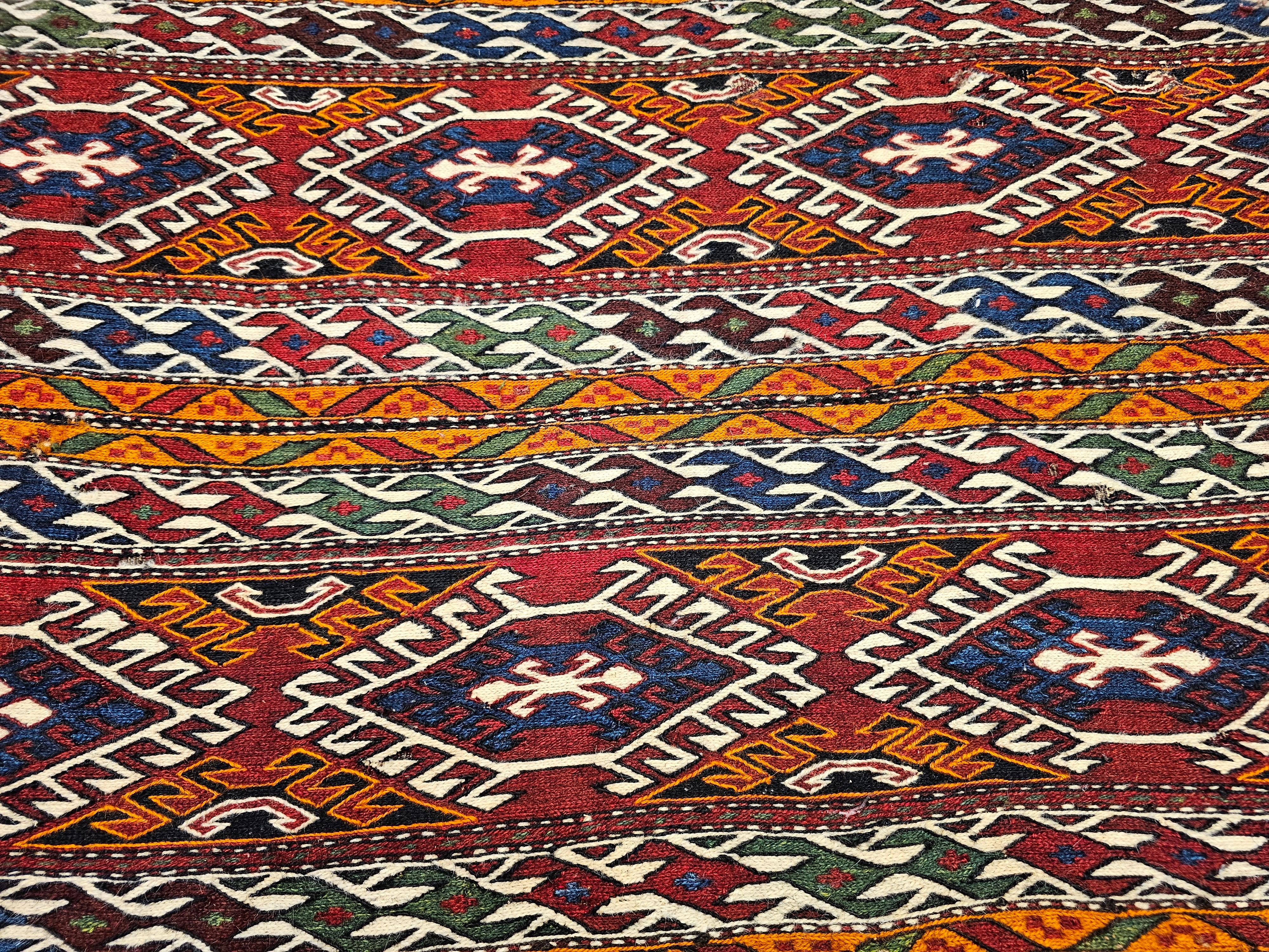 Perse Panneau Mafrash persan Shahsavan Soumak en vente
