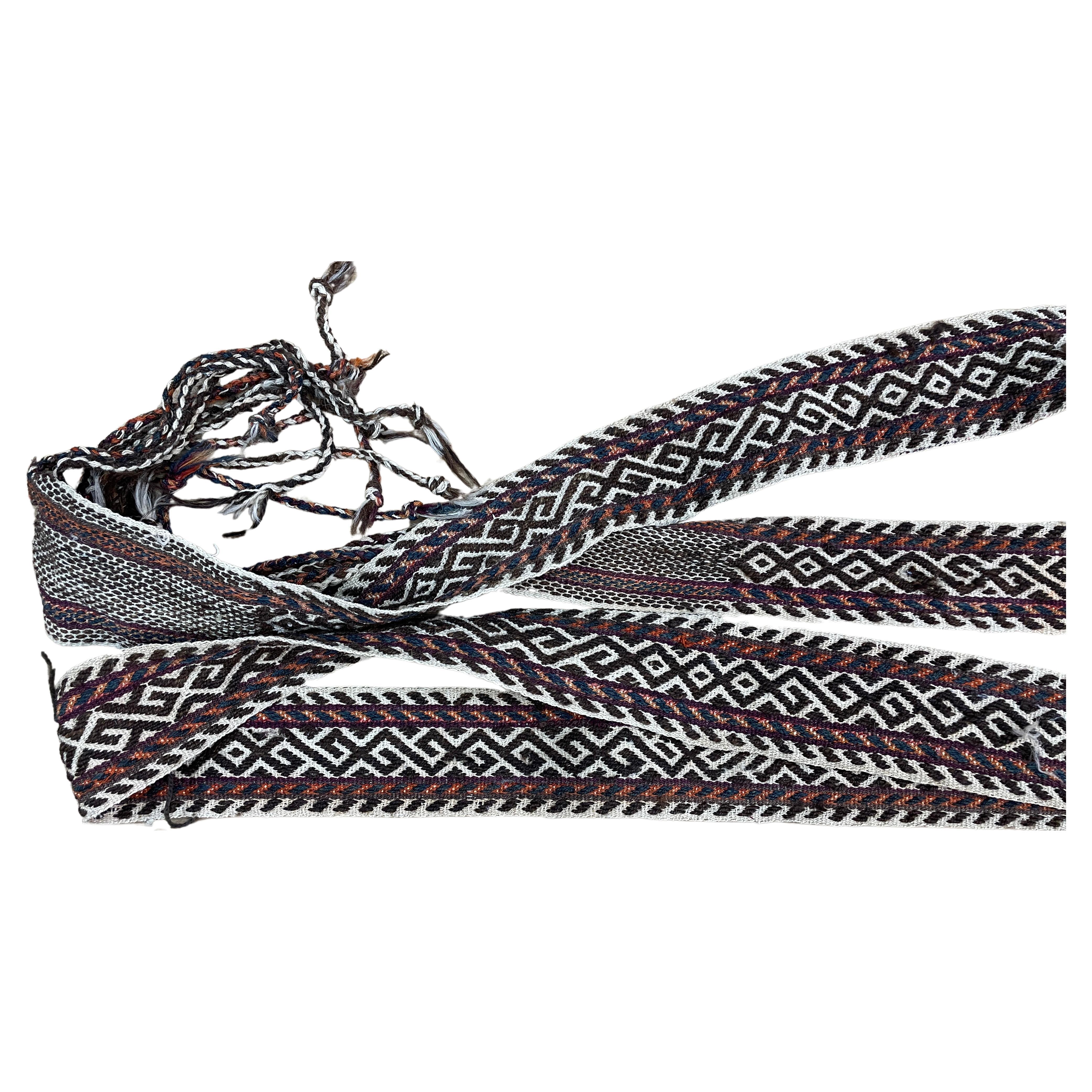Banda di tende tribali persiane vintage Shahsavan, decorativa