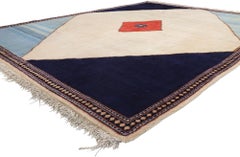 Vintage Persian Shiraz Diamond Carpet