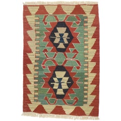 Tapis Kilim persan vintage Shiraz de style tribal moderne