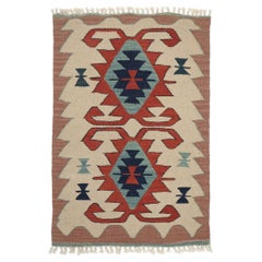 Vintage Persian Shiraz Kilim Rug, Luxury Lodge Meets Modern Southwest Style Vintage Persian Shiraz Kilim Rug, Luxury Lodge Meets Modern Southwest Style