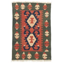 Vintage Persian Shiraz Kilim Rug, Luxus Lodge trifft Nomadencharme