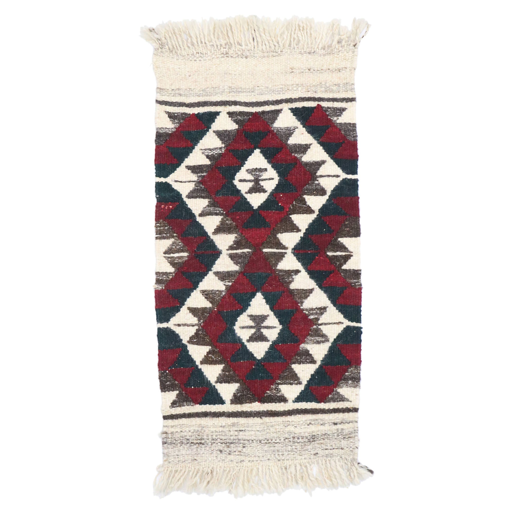 Tapis Kilim persan vintage Shiraz de style tribal