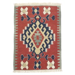 Vintage Persian Shiraz Kilim Rug, Modern Southwest Style Meets Luxury Lodge Vintage Persian Shiraz Kilim Rug, Modern Southwest Style Meets Luxury Lodge