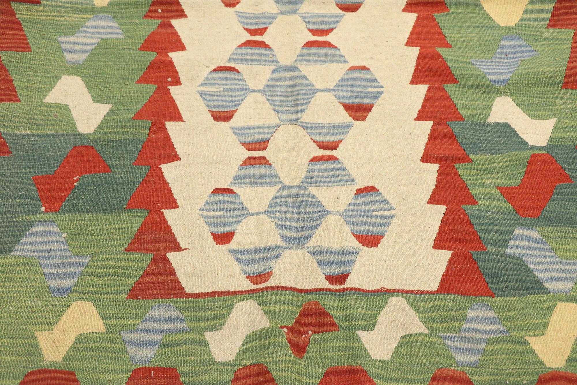 Perse Tapis Kilim persan Shiraz vintage de style tribal en vente