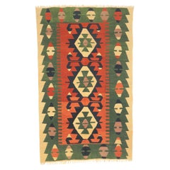 Vintage Persian Shiraz Kilim Rug, Modern Southwest Style Meets Luxury Lodge