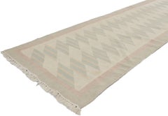 Vintage Persian Shiraz Kilim Runner with Southwestern Bohemian Style