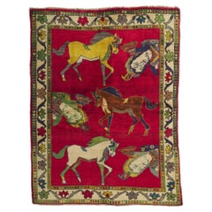 Vintage Persian Shiraz Pictorial Rug, Worldly Sophistication Meets Global Chic